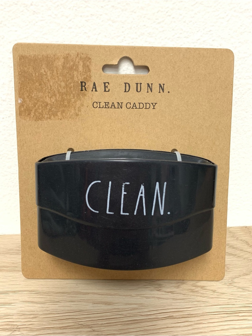 Rae Dunn Clean Caddy Sink Suction Cup Bristle Brush For Cleaning Utensils NEW